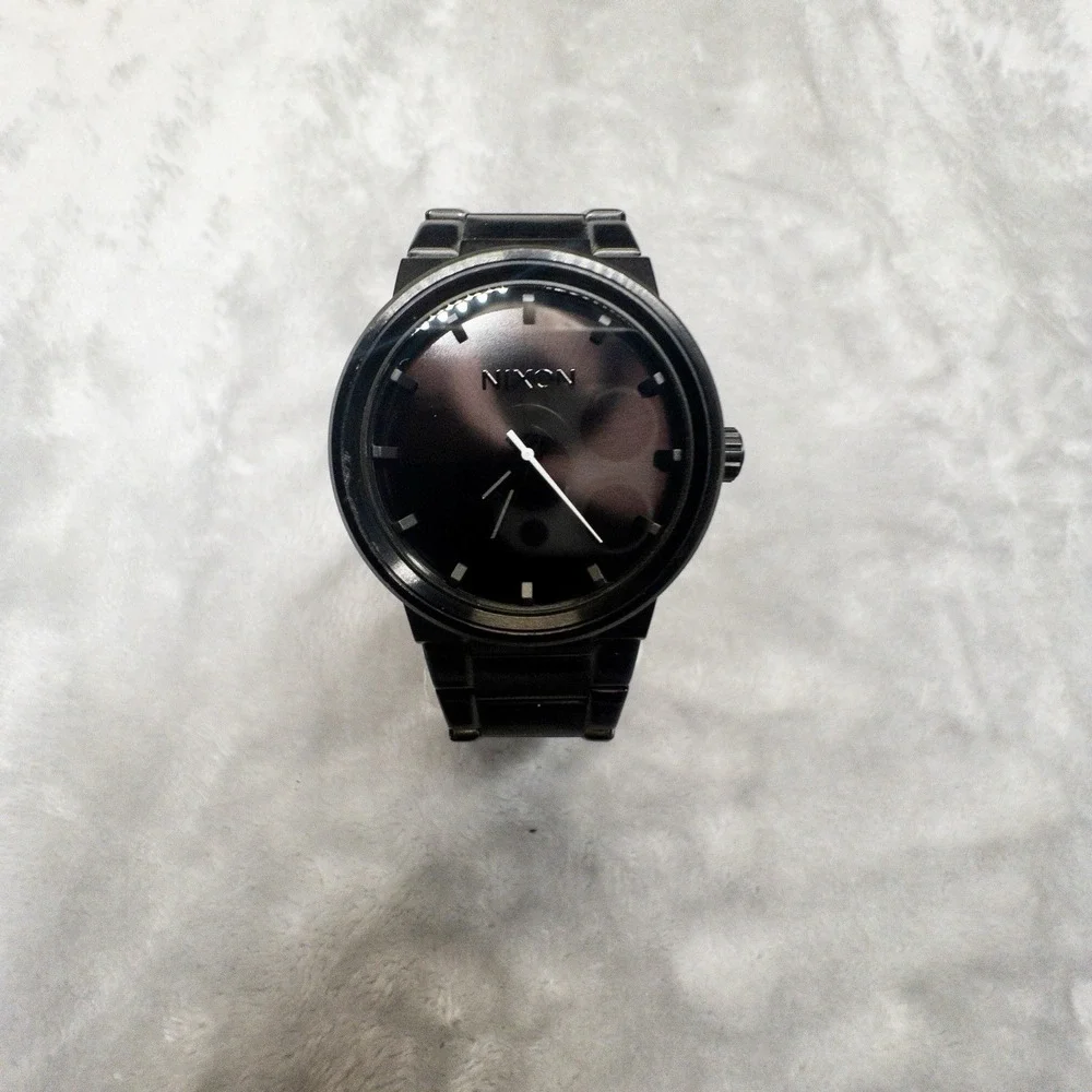 Nixon The Cannon Shoot to Thrill Black Dial 100m Men's Watch Japan Movement